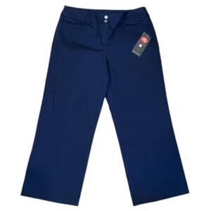 NWT ~ MT Navy Blue Capri Casual Dress Pants ~ Women's Size 6